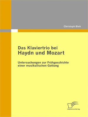 cover image of Das Klaviertrio bei Haydn und Mozart